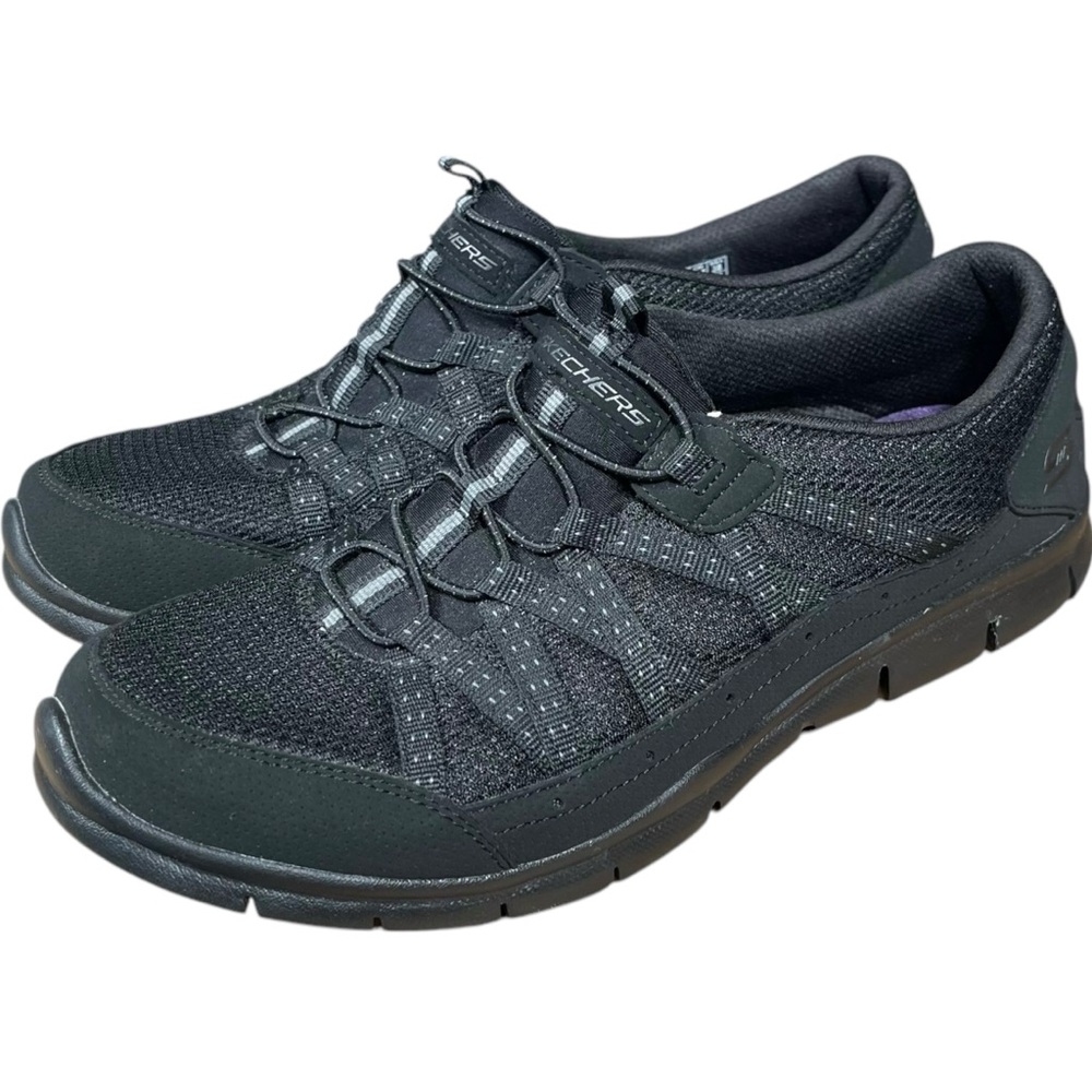 Skechers Gratis Strolling Women’s Black Athletic Walking Sneakers Size 8.5